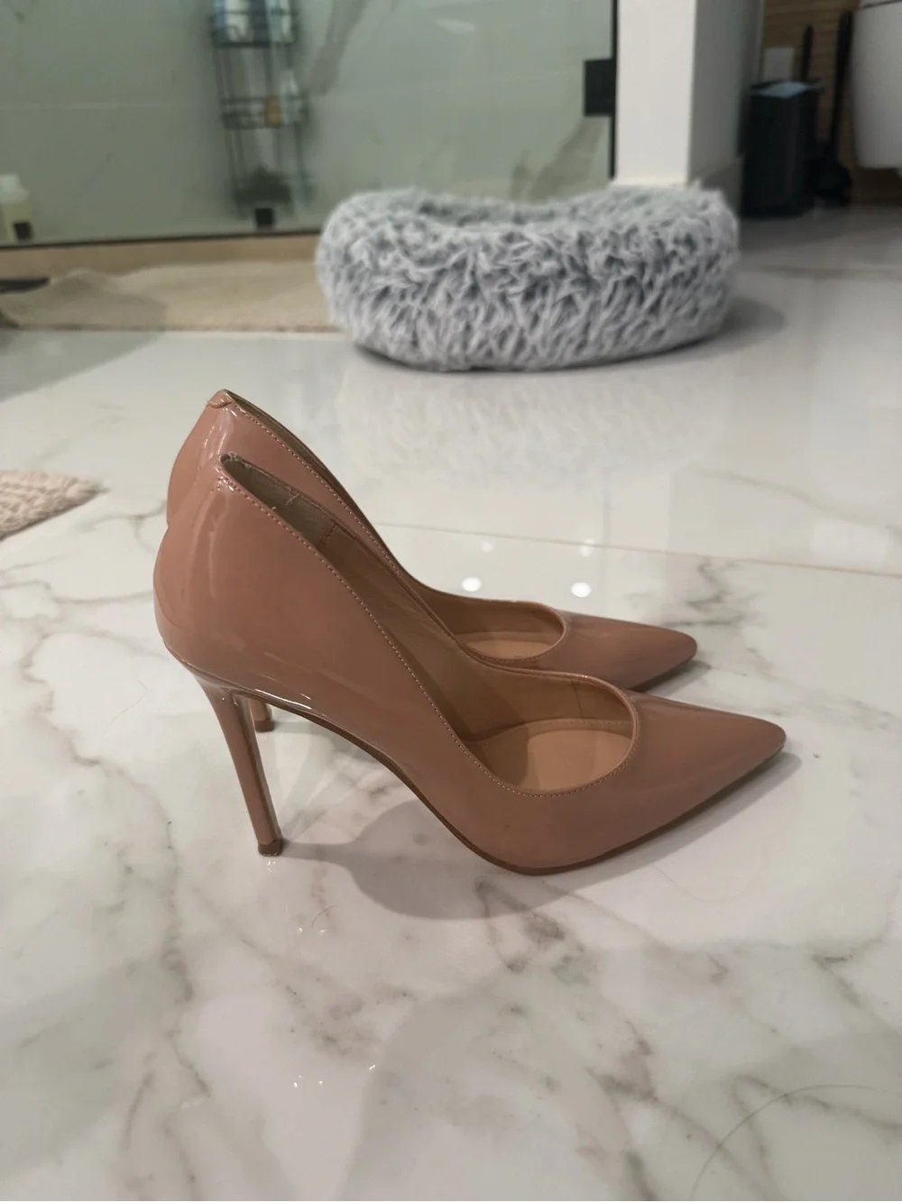 Steve Madden Blush Patent Pointed Toe Stiletto Pumps